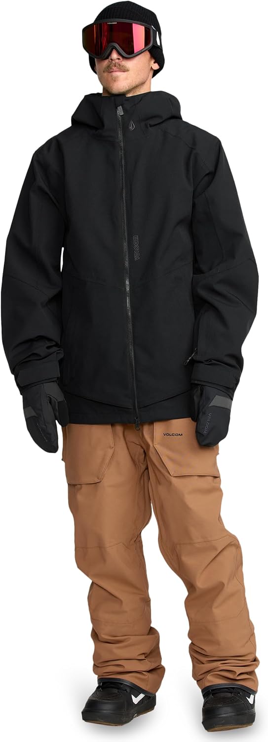 Volcom Men's Brighton Hooded Snowboard Ski Winter Jacket Onyx