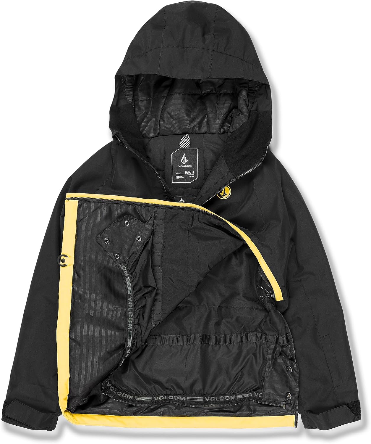 Volcom Boys' Sluff Insulated Snowboard Winter Jacket Dark Yellow S5