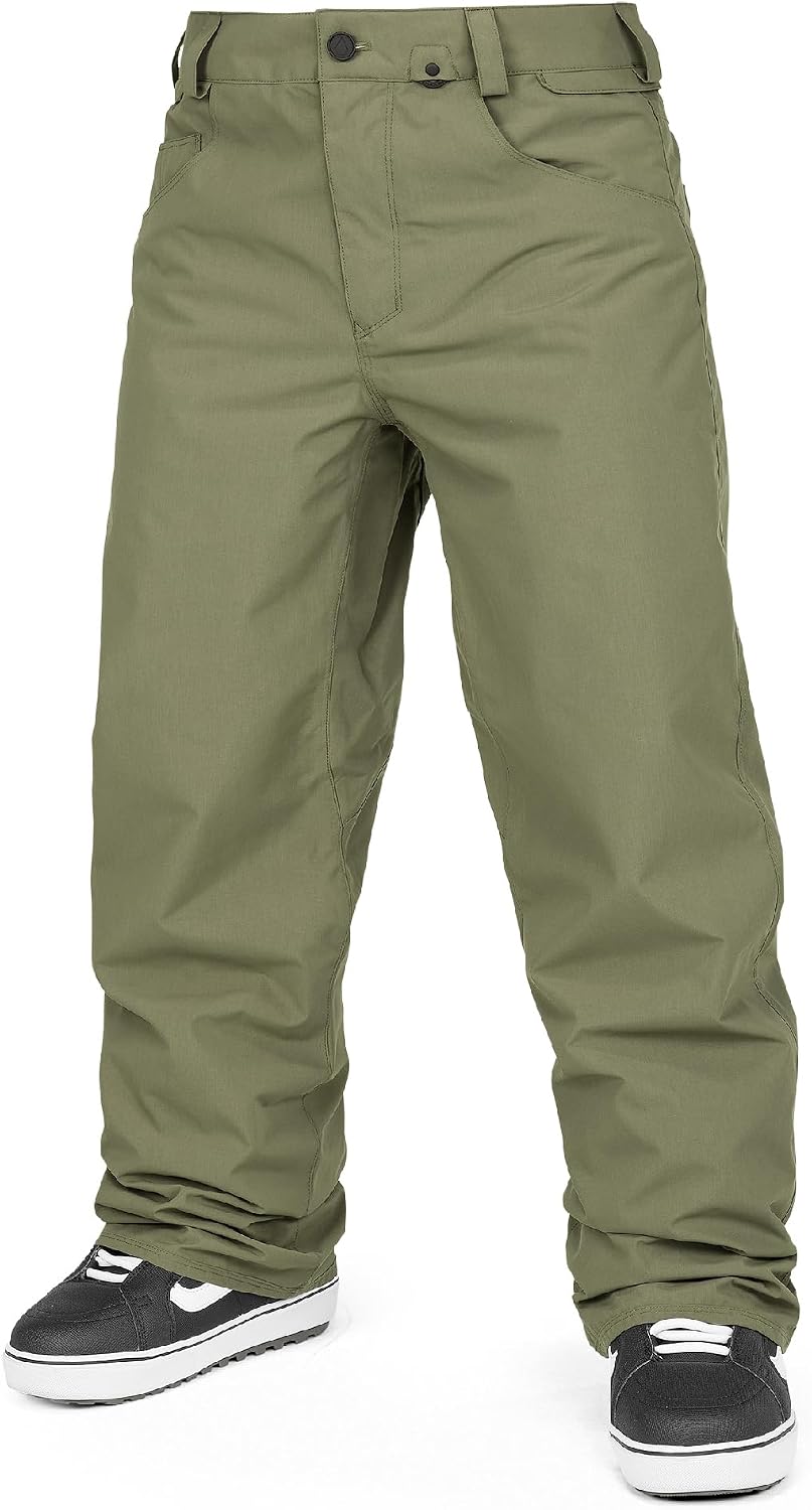 Volcom Men's 5-pocket Snowboard Pant, 10k Waterproof Ski Snow Pants, Sealed Seams initial