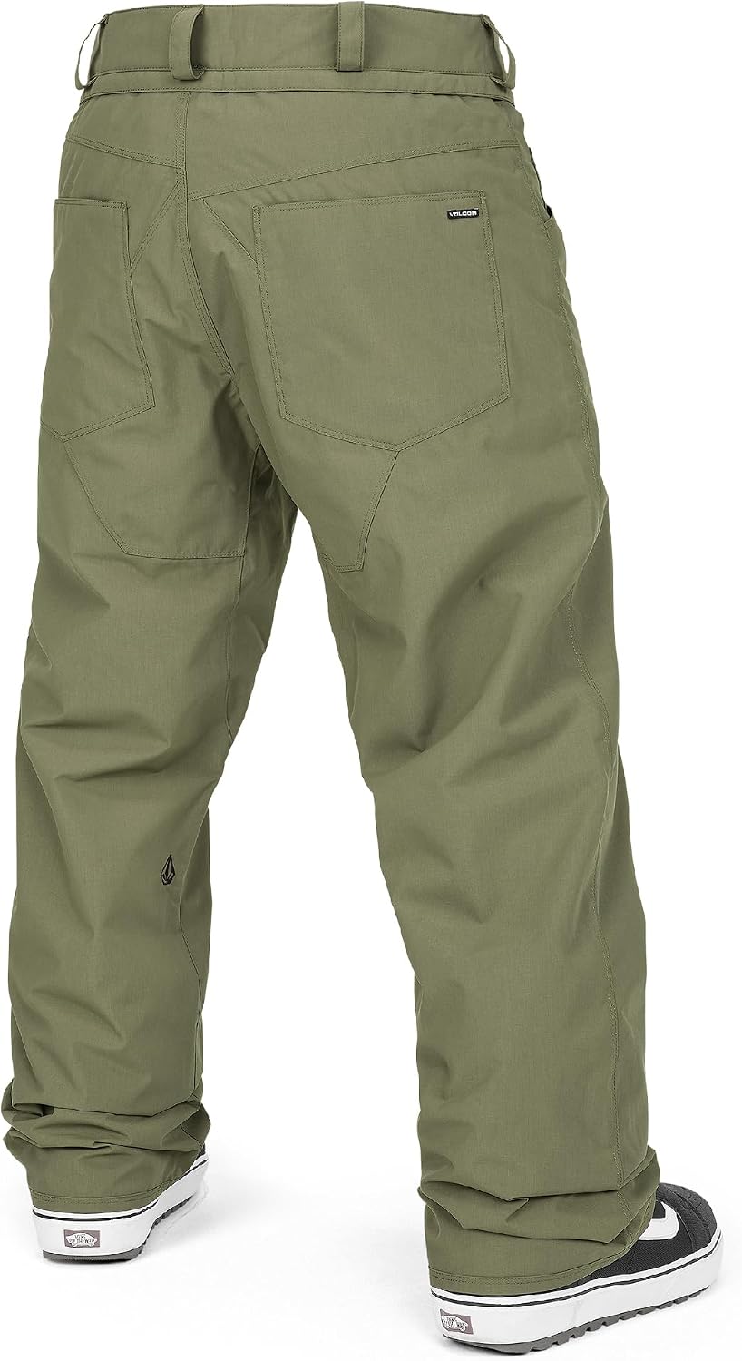 Volcom Men's 5-pocket Snowboard Pant, 10k Waterproof Ski Snow Pants, Sealed Seams initial