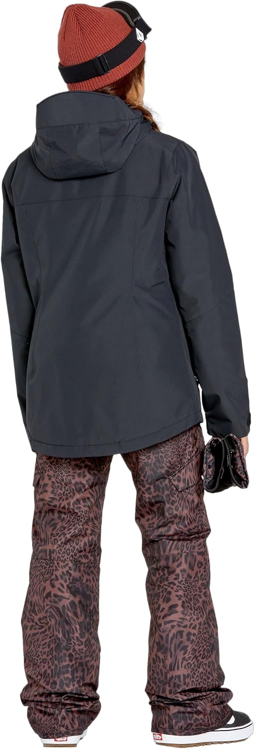 Volcom Women's Bolt Insulated Snowboard Ski Winter Hooded Jacket Black