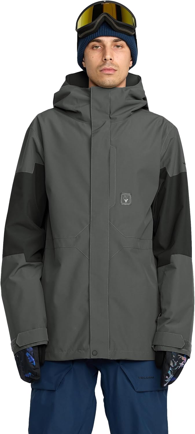 Volcom Men's Primry Shell Snowboard Winter Ski Jacket Dark Grey