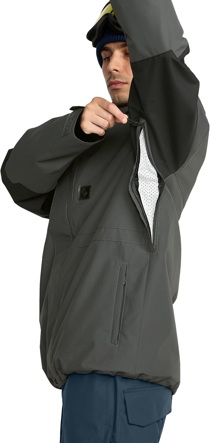 Volcom Men's Primry Shell Snowboard Winter Ski Jacket Dark Grey
