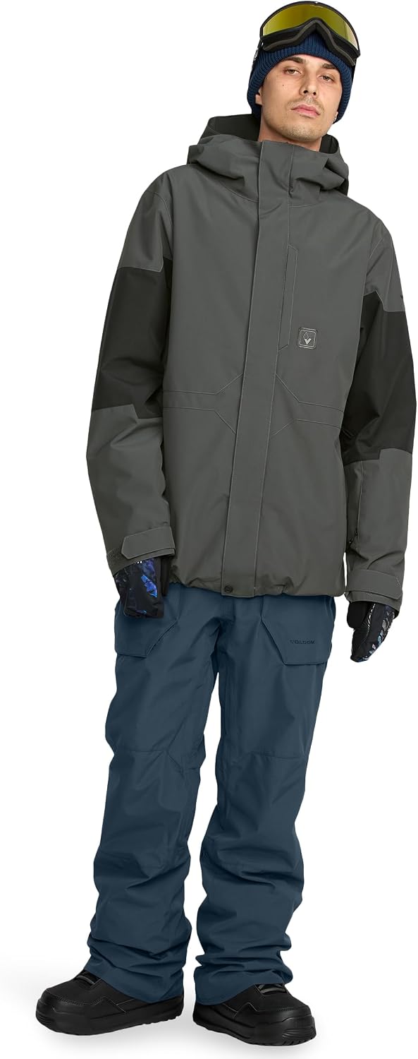 Volcom Men's Primry Shell Snowboard Winter Ski Jacket Dark Grey