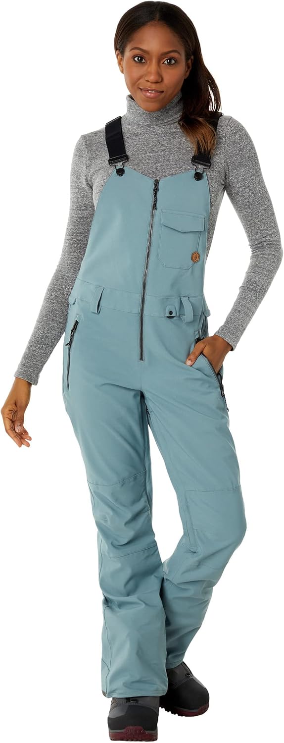 Volcom Women's Swift Bib Overall Snowpant Green Ash S3