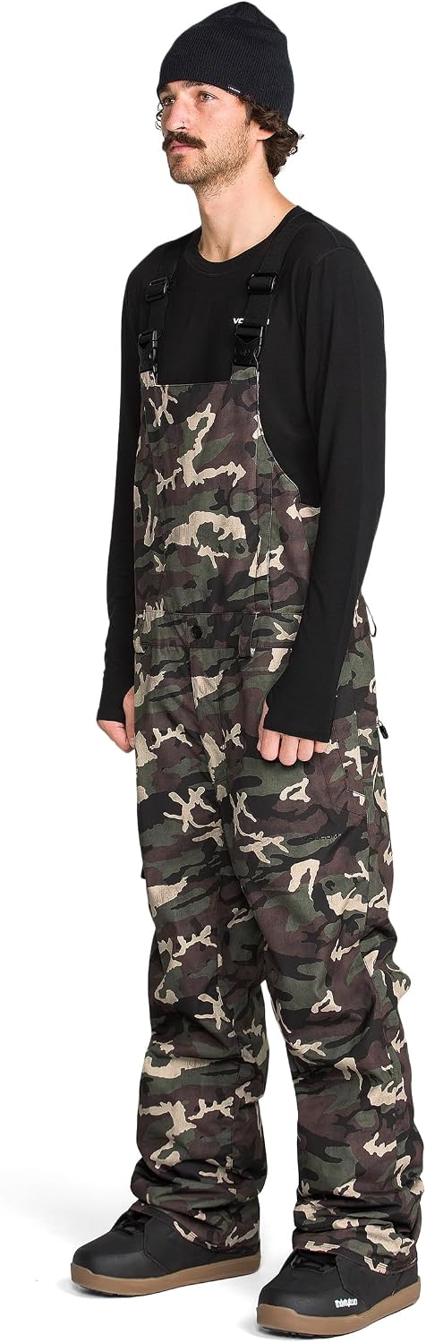 Volcom Men's V.co Sparta Bib Overall Snowboard Pant Camoflauge