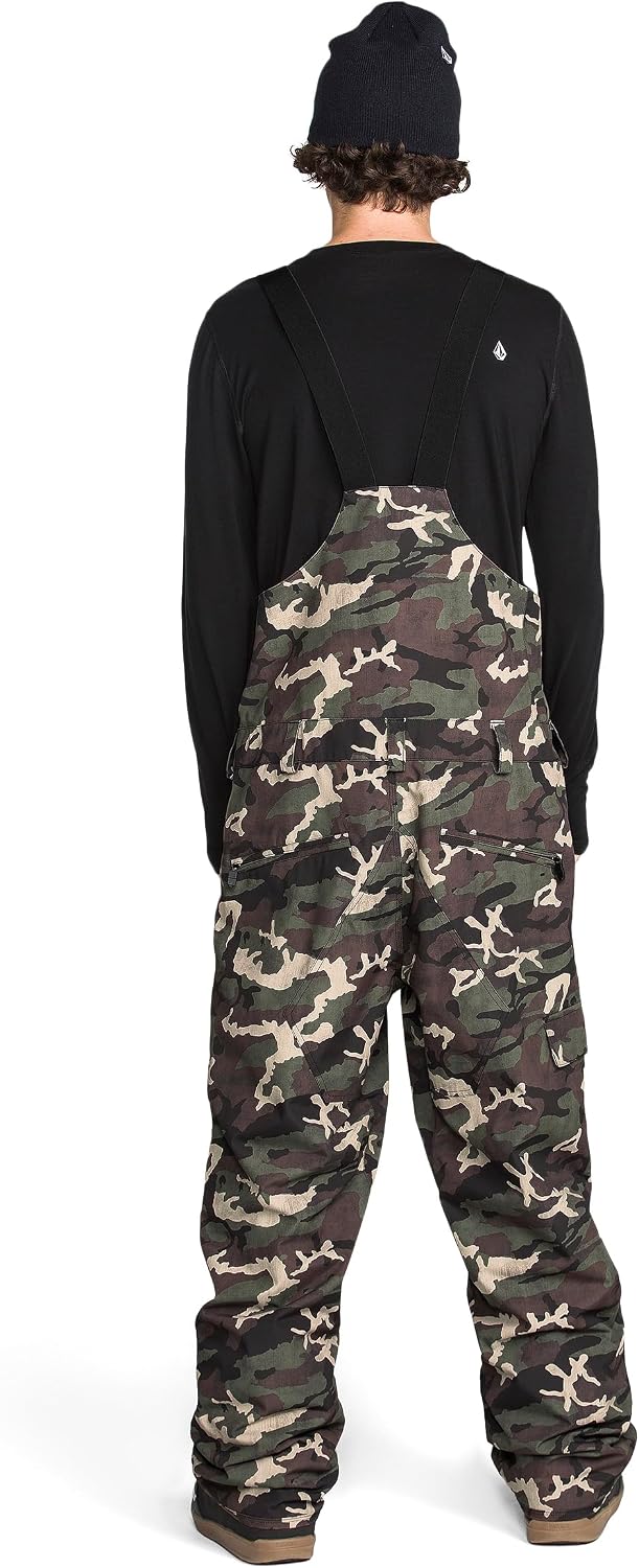 Volcom Men's V.co Sparta Bib Overall Snowboard Pant Camoflauge