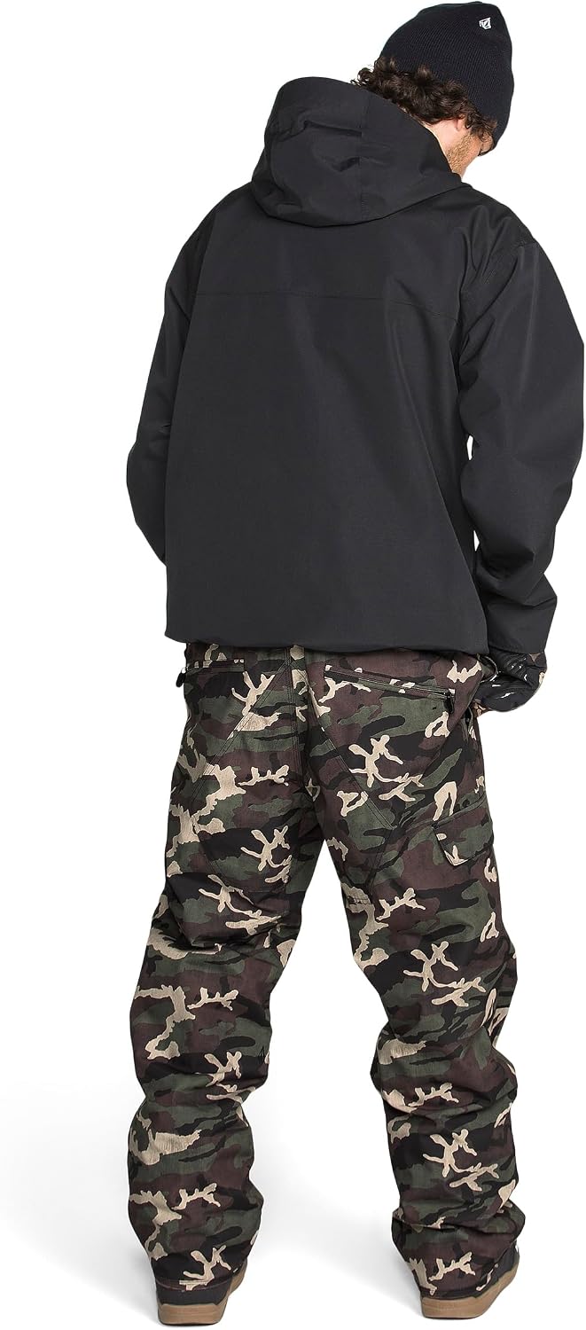 Volcom Men's V.co Sparta Bib Overall Snowboard Pant Camoflauge