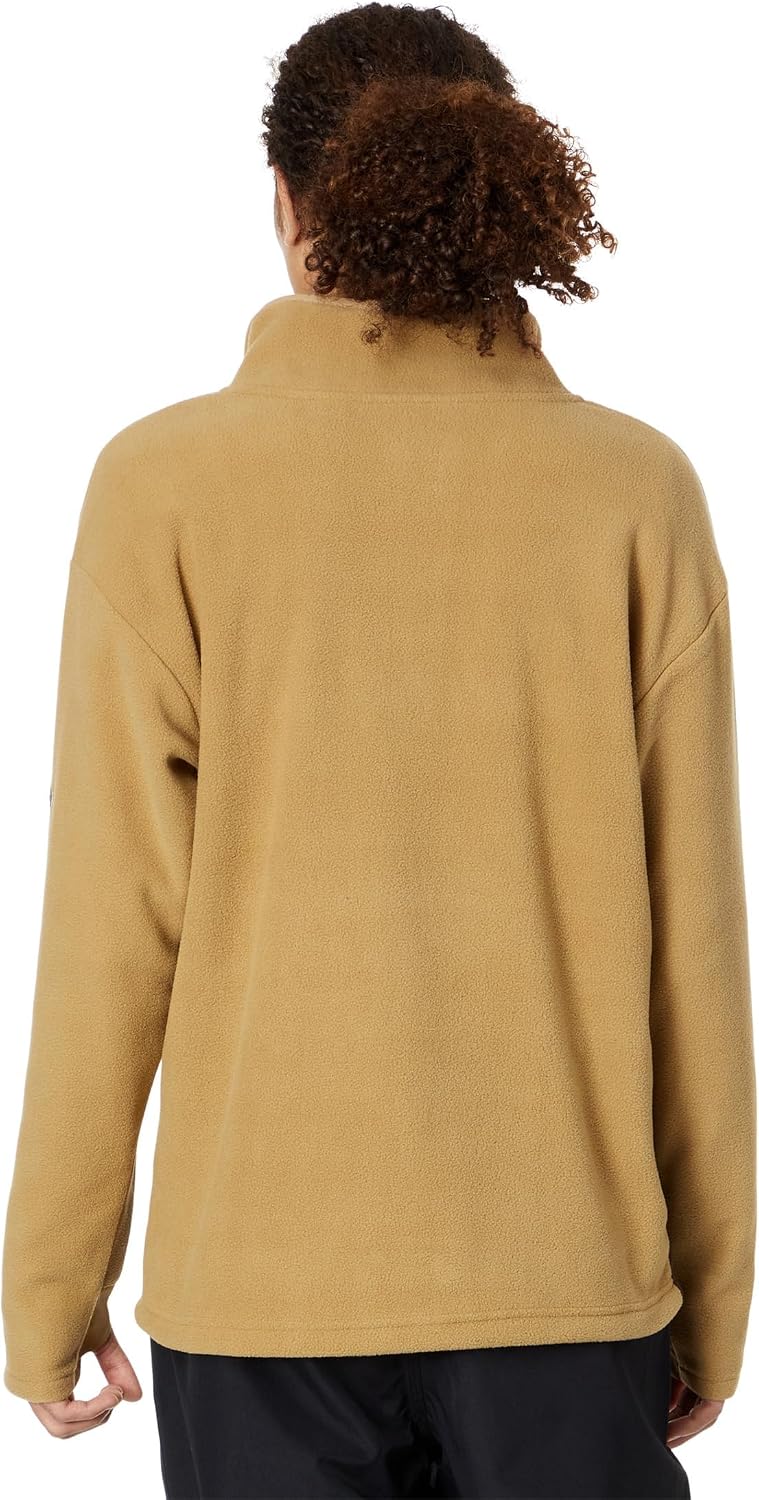 Volcom Men's Polar Fleece Mock Neck 12 Zip Snowboard Ski Baselayer Dark Khaki S4