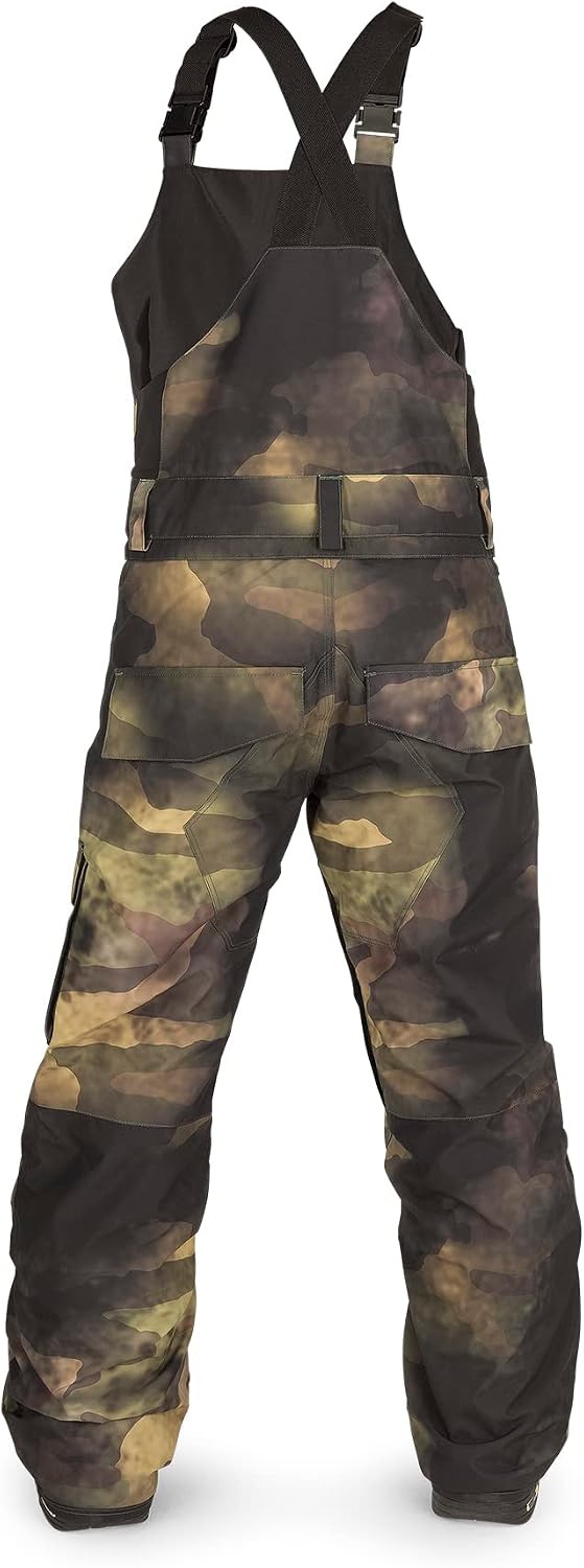 Volcom Boys' Youth Barkley Bib Overall Snowboard Pant Camouflage S3