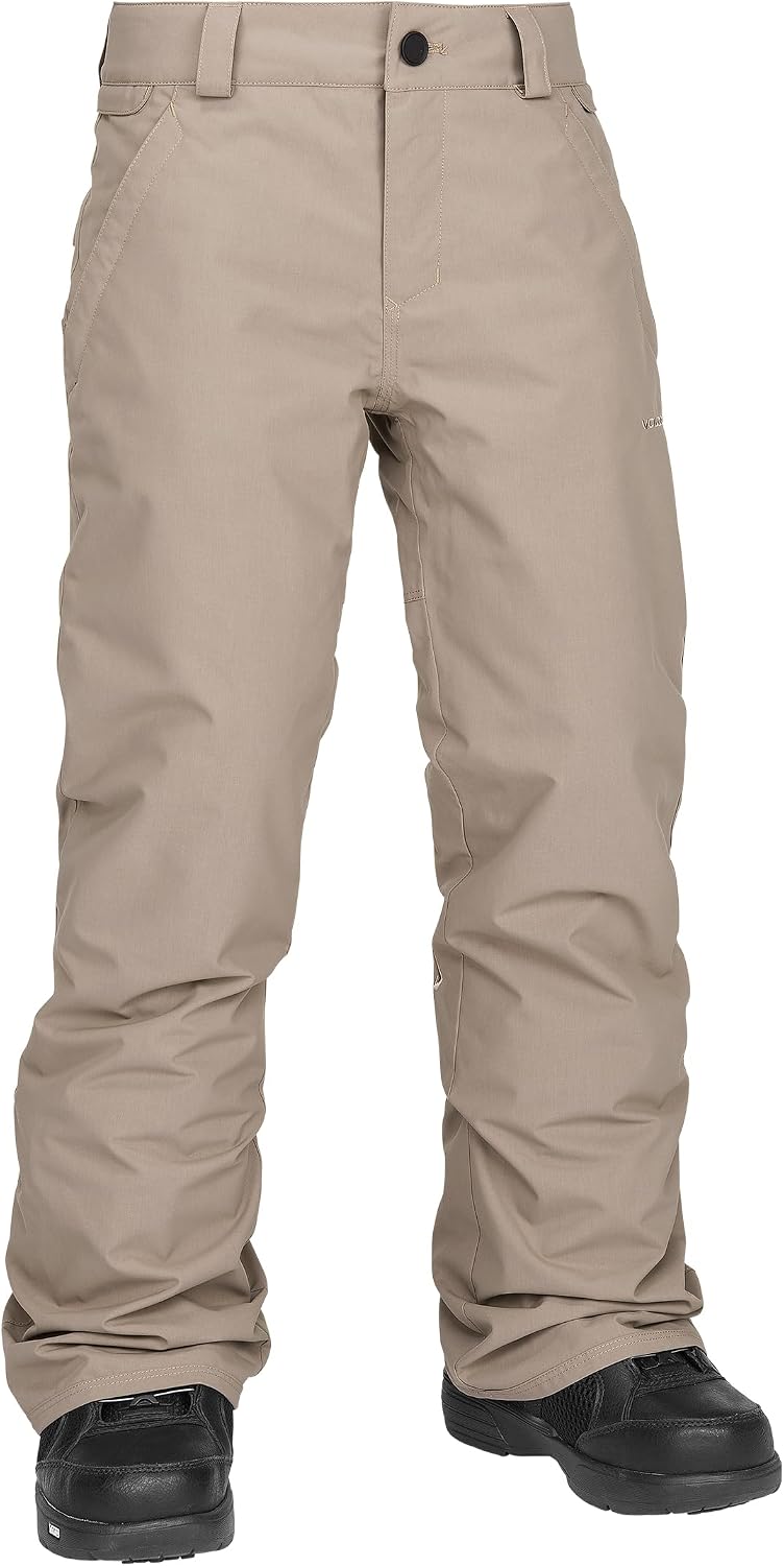 Volcom Boys' Freakin Chino Youth Insulated Snowboard Ski Pant Chestnut Brown