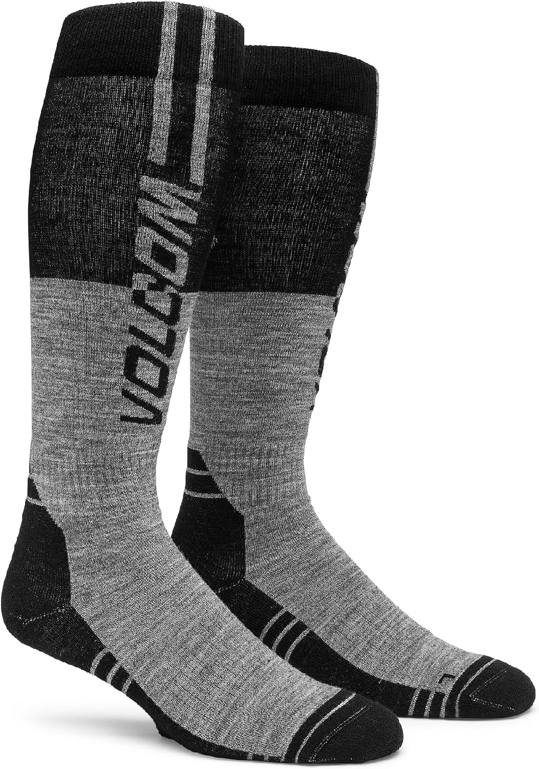 Volcom Men's Kootney Lightweight Snowboard Ski Sock Heather Grey S5