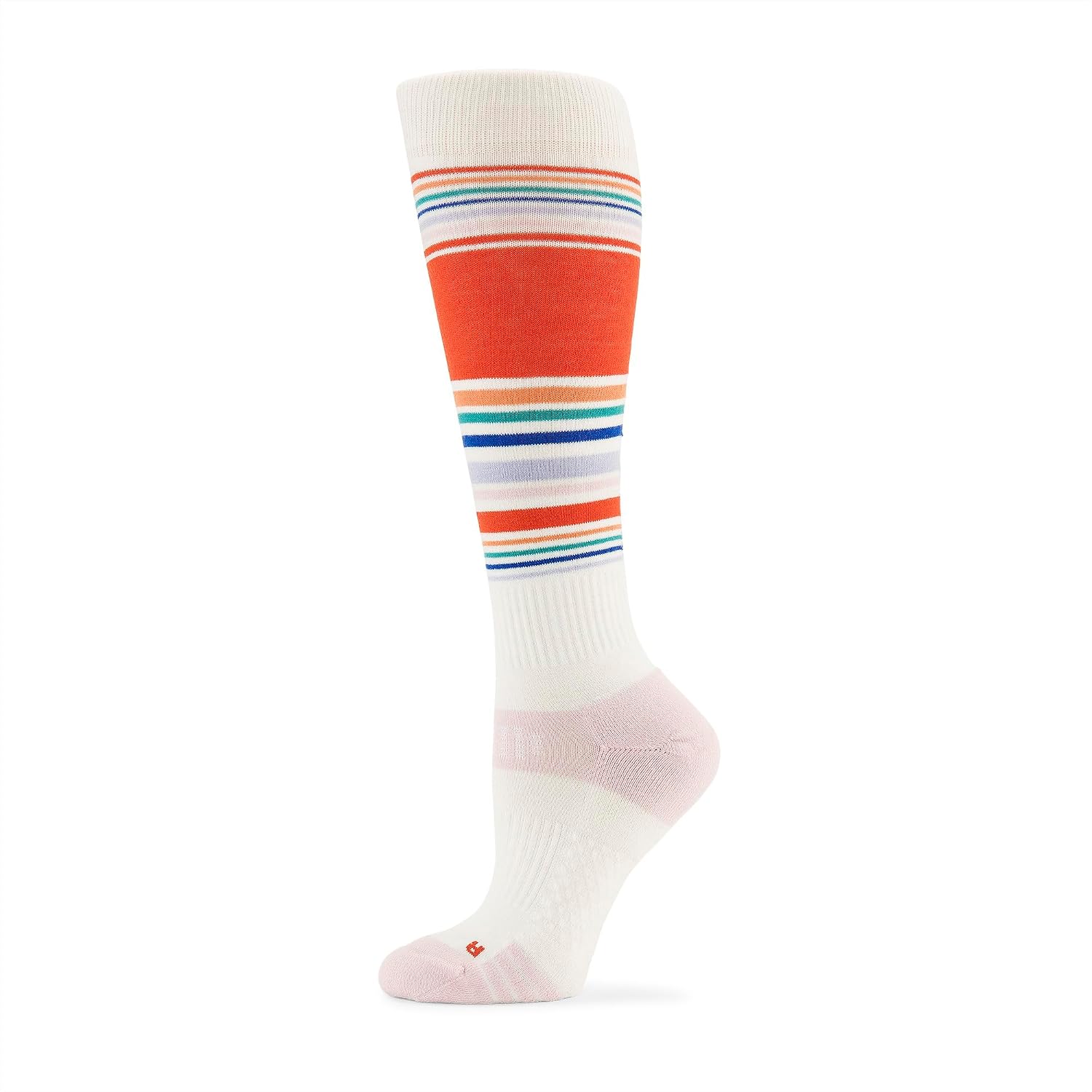 Volcom Women's Tundra Tech Light Weight Snowboard Sock White S4