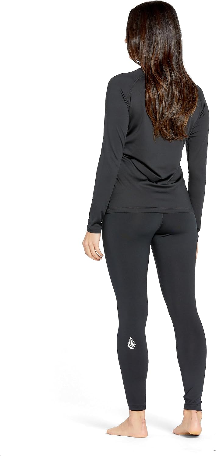 Volcom Women's V-Science Thermal Base Layer Legging – Quick Dry High-Waisted Fit Black S5