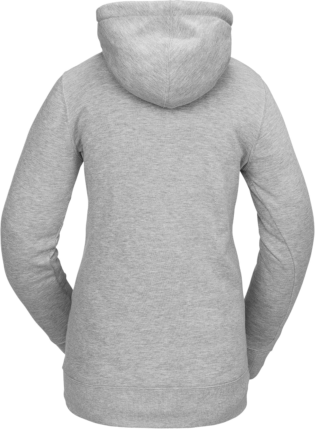 Volcom Women's Tower Hooded Fleece Sweatshirt Heather Grey S5