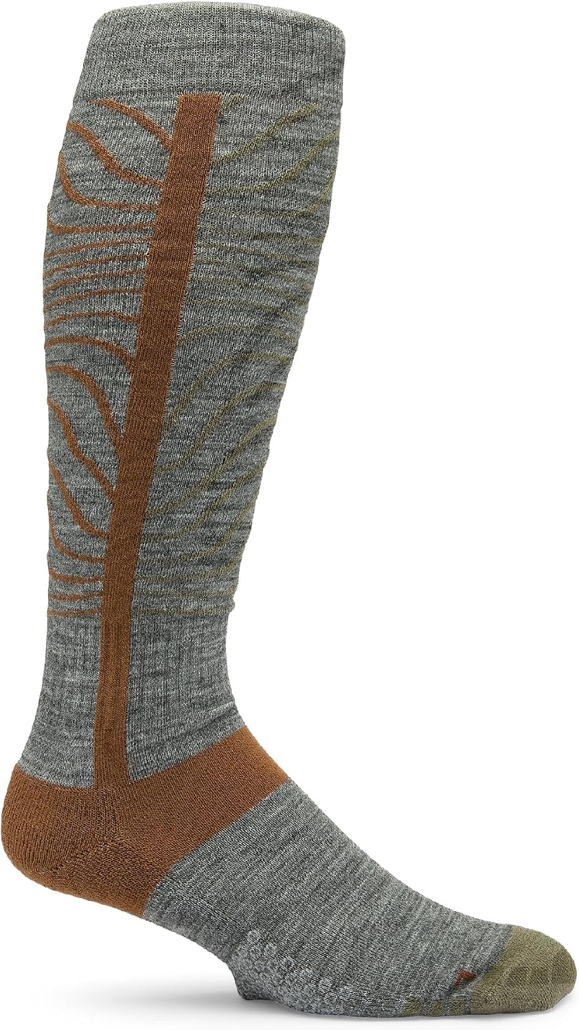 Volcom Men's Heavy Weight Snowboard Ski Sock Heather Grey S5
