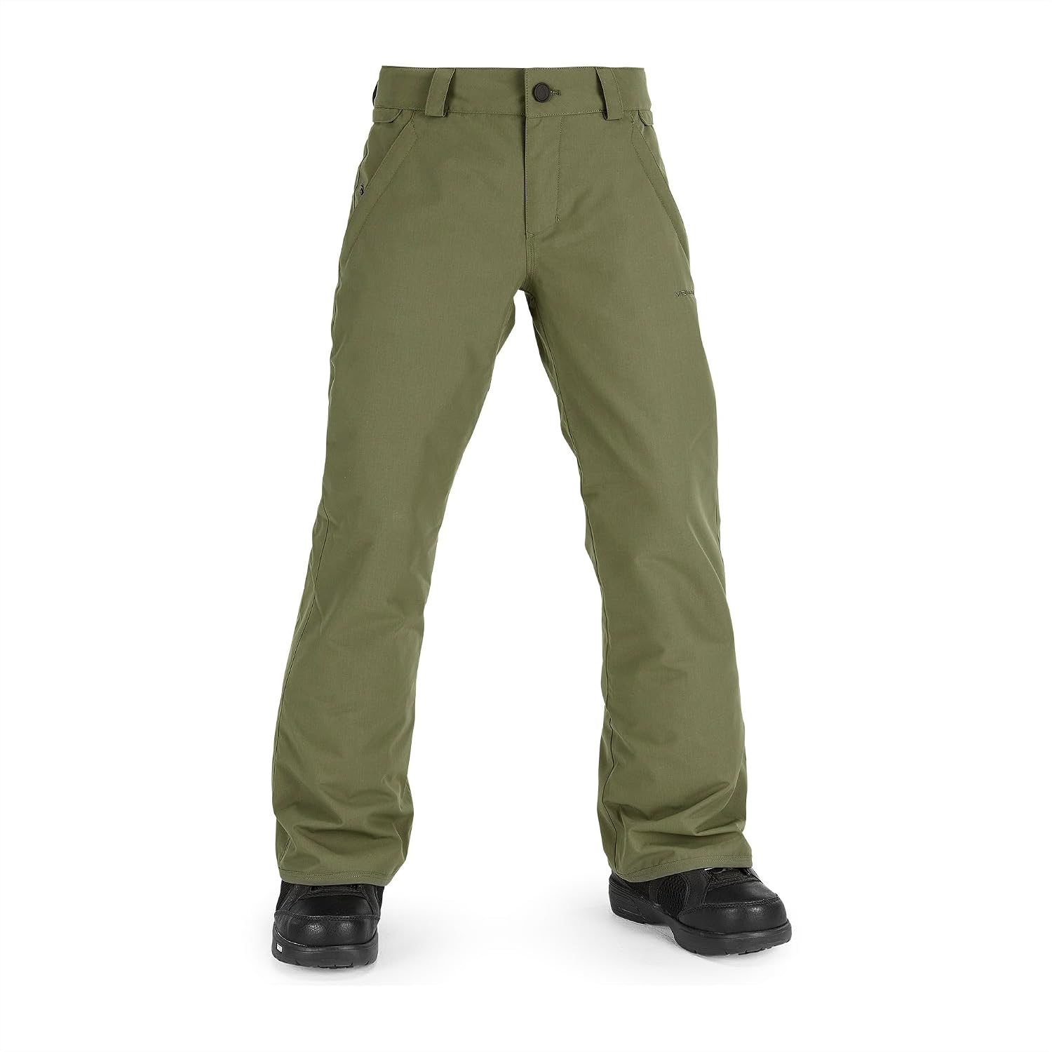 Volcom Boys' Freakin Chino Youth Insulated Snowboard Ski Pant Military S4