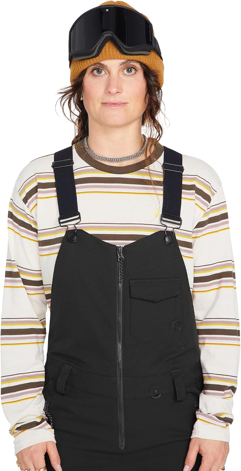 Volcom Women's Swift Bib Overall Snowpant Black S3