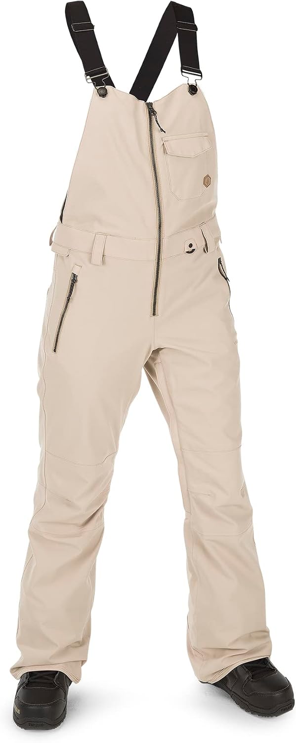 Volcom Women's Swift Bib Overall Snowpant Sand S3