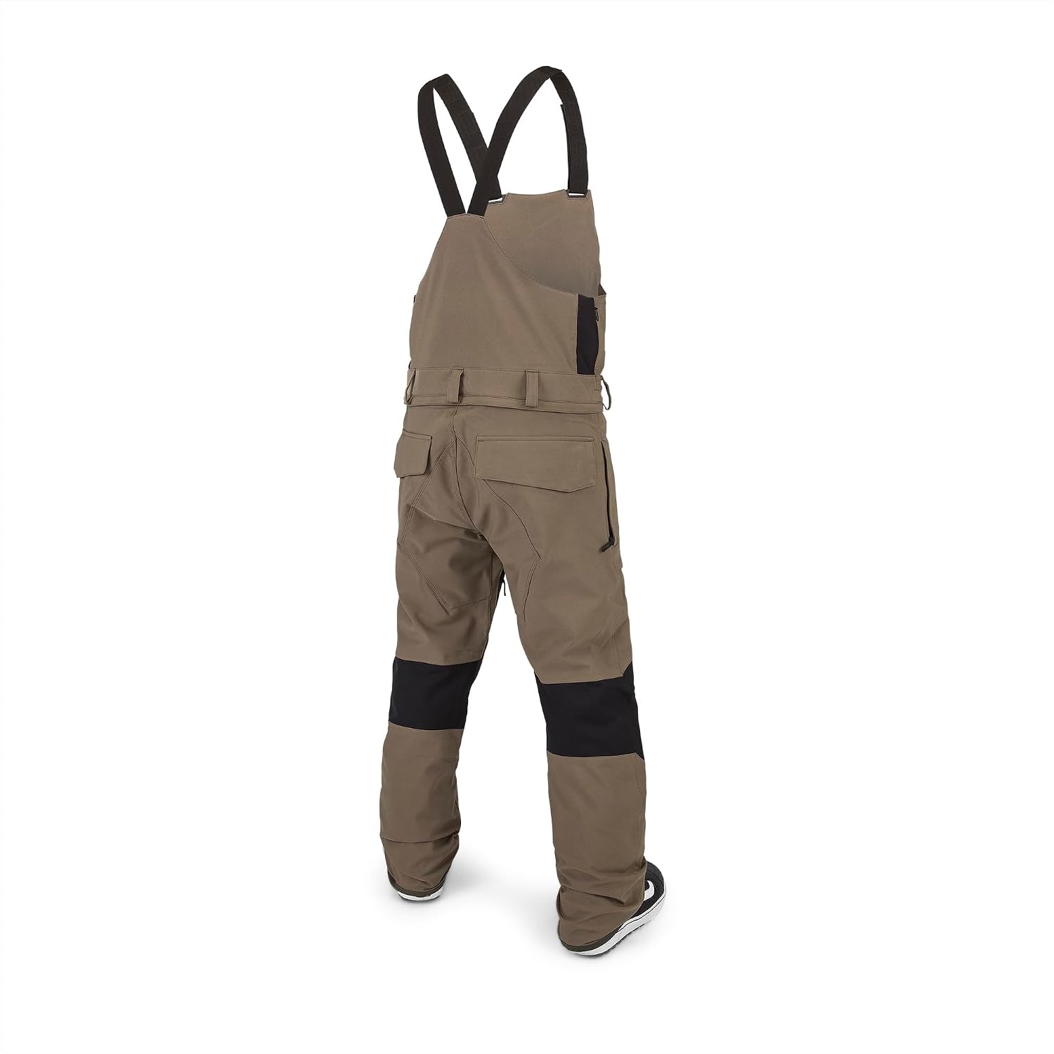 Volcom Men's Roan Bib Overall Snowboard Pant – 15k Waterproof 2-layer Repreve® Fibers Teak
