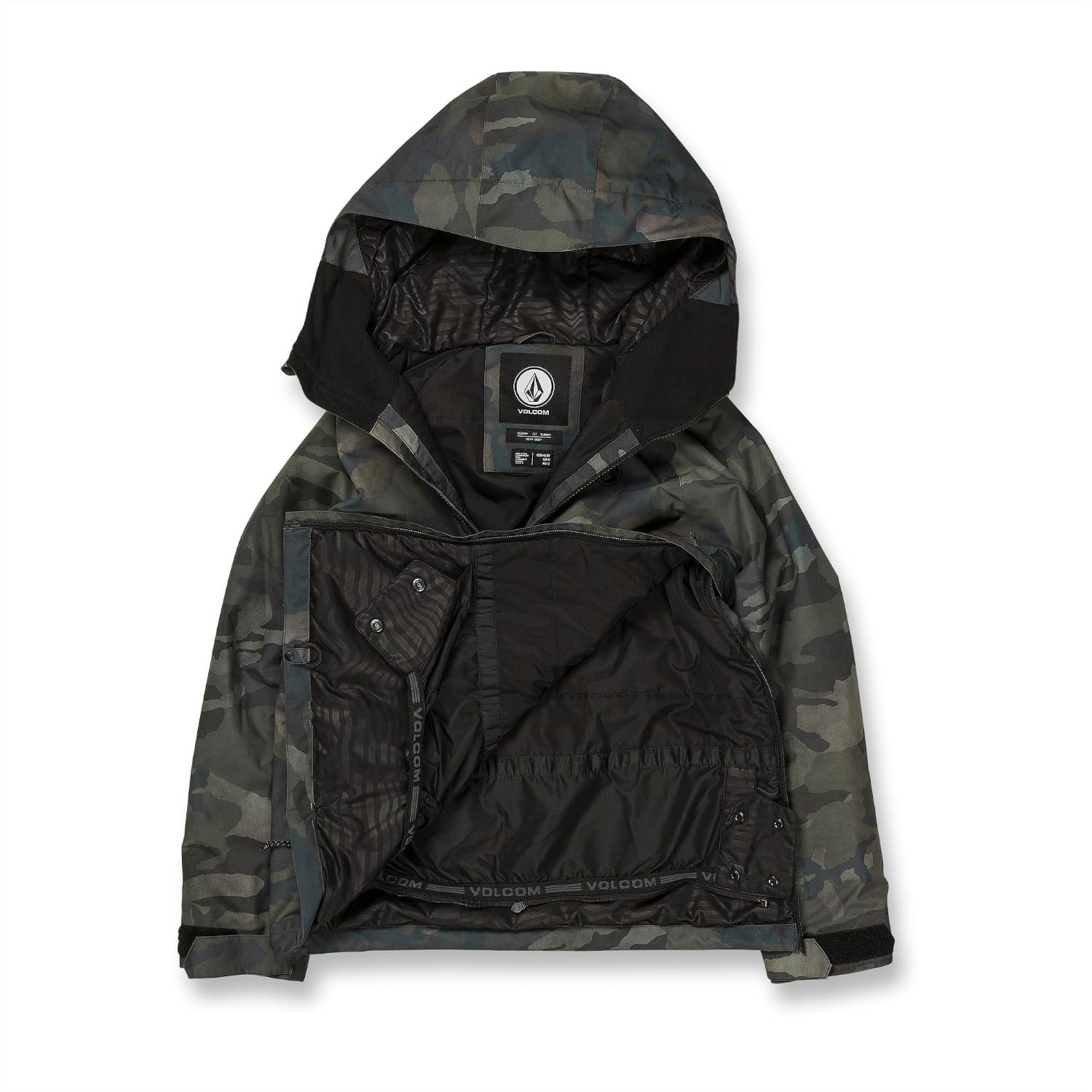 Volcom Boys' Sluff Insulated Snowboard Winter Jacket Cloudwash Camo S4
