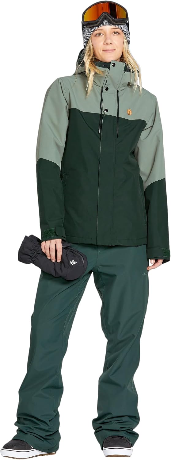 Volcom Women's Bolt Insulated Snowboard Ski Winter Hooded Jacket Scarab