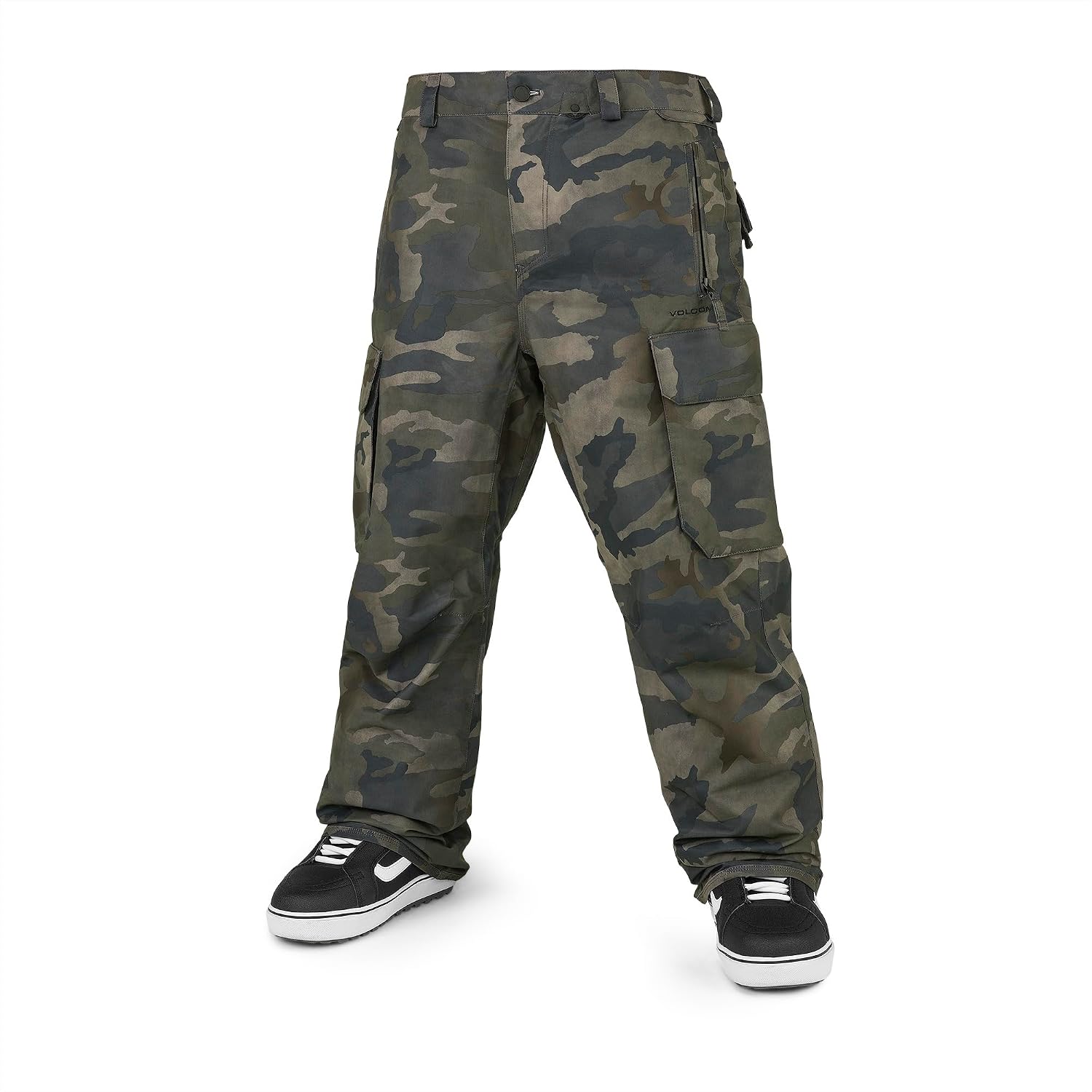 Volcom Men's V.CO Hunter Cargo Snowboard Pants Cloudwash Camo S4