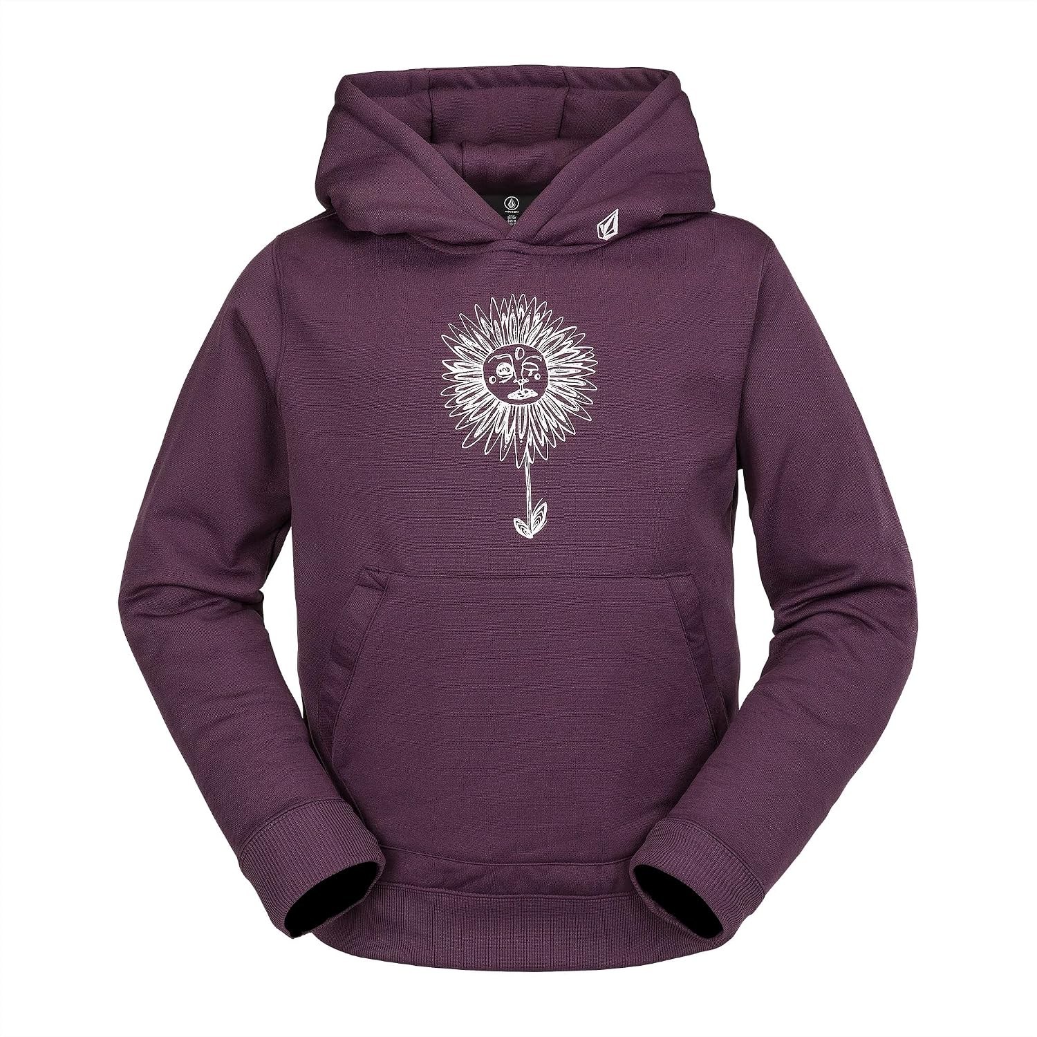 Volcom Boys' Youth Hooded Riding Fleece Sweatshirt Blackberry S4
