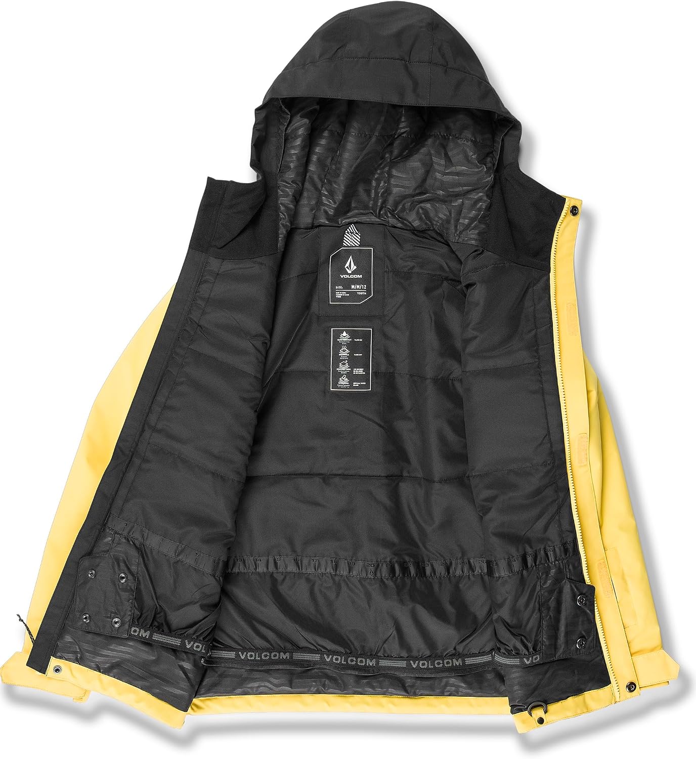 Volcom boys Stone 91 Insulated Snowboard Winter Jacket Dark Yellow S5
