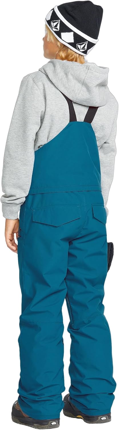Volcom Boys' Youth Barkley Bib Overall Snowboard Pant Cobalt