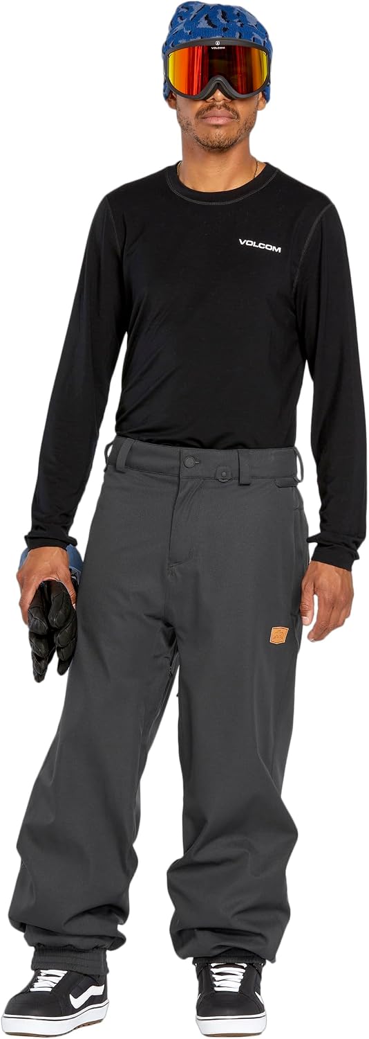 Volcom Men's Arthur Longo 20k Baggy Fit Snowboard Ski Pant Black