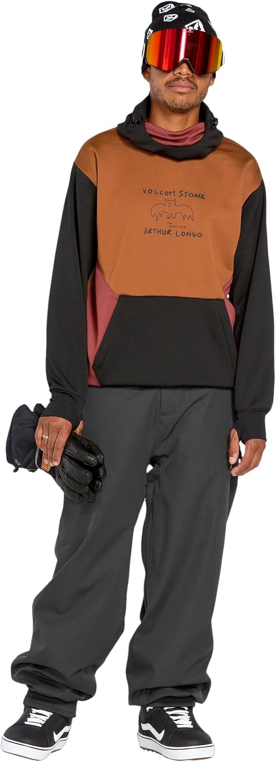 Volcom Men's Arthur Longo 20k Baggy Fit Snowboard Ski Pant Black