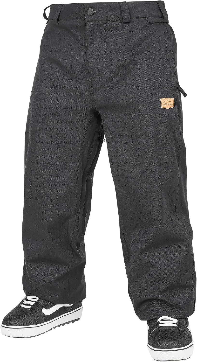 Volcom Men's Arthur Longo 20k Baggy Fit Snowboard Ski Pant Black