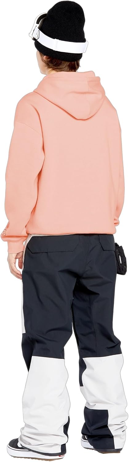 Volcom Women's Essential Hooded Snowboard Riding Fleece Hoodie Coral Haze S5