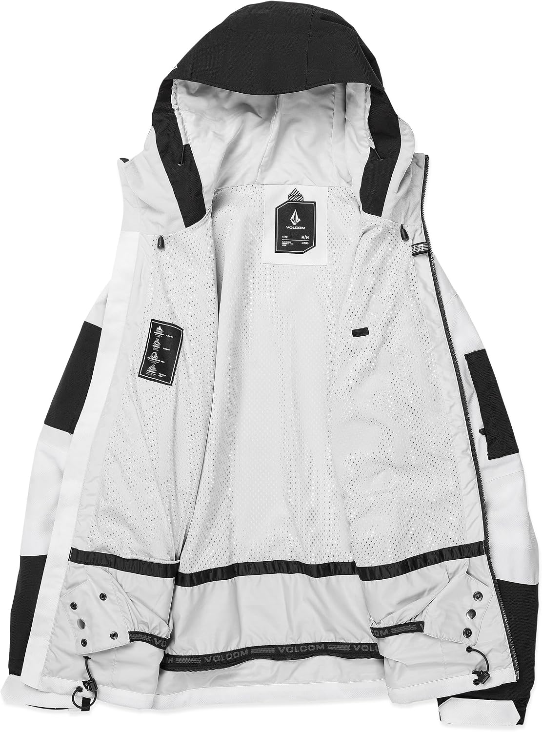 Volcom Men's Wfo Insulated Snowboard Ski Baggy Fit Winter Jacket White Camo S5