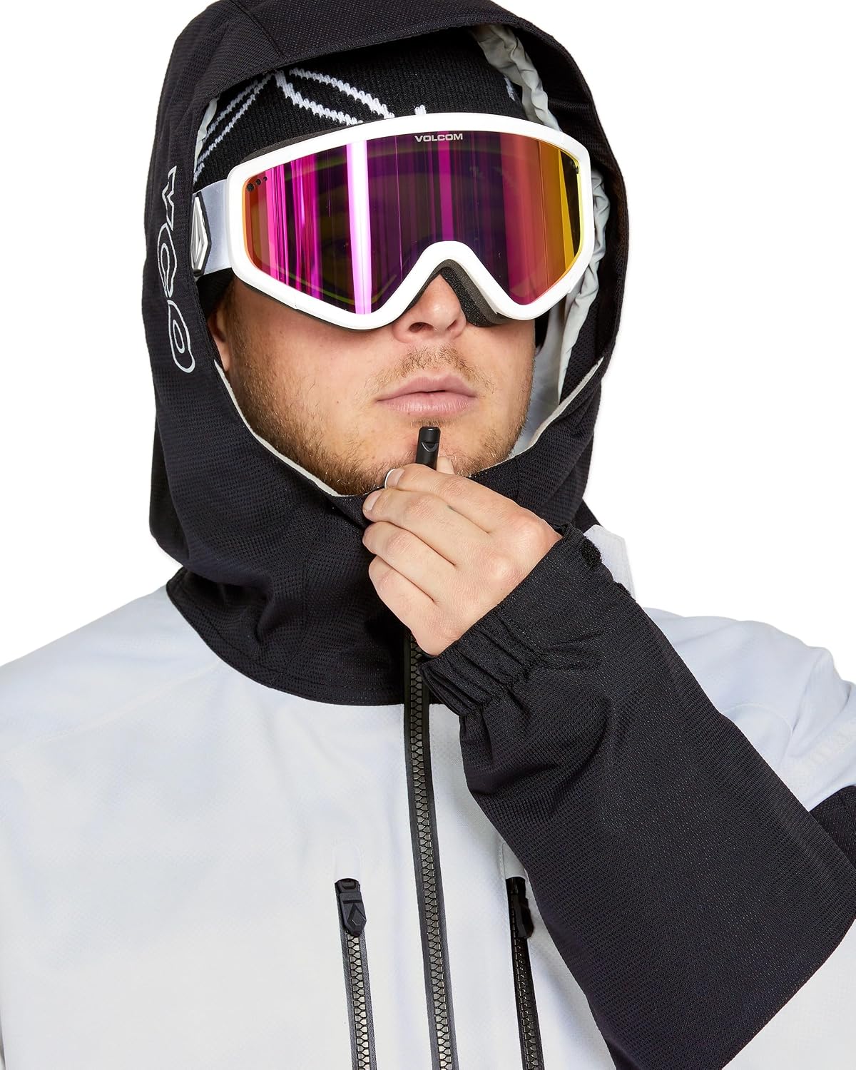 Volcom Men's Wfo Insulated Snowboard Ski Baggy Fit Winter Jacket White Camo S5