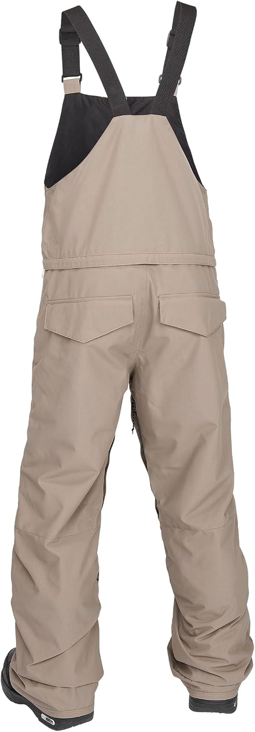 Volcom Boys' Youth Barkley Bib Overall Snowboard Pant Chestnut Brown