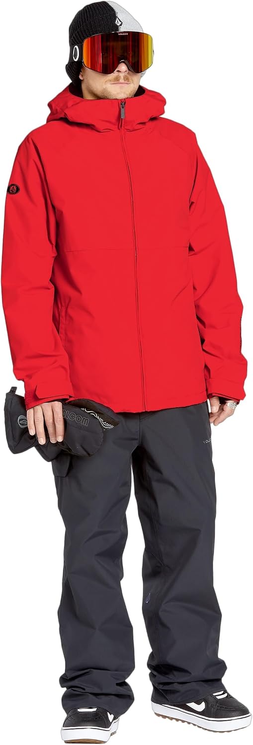 Volcom Men's 2836 Insulated Snowboard Jacket Crimson