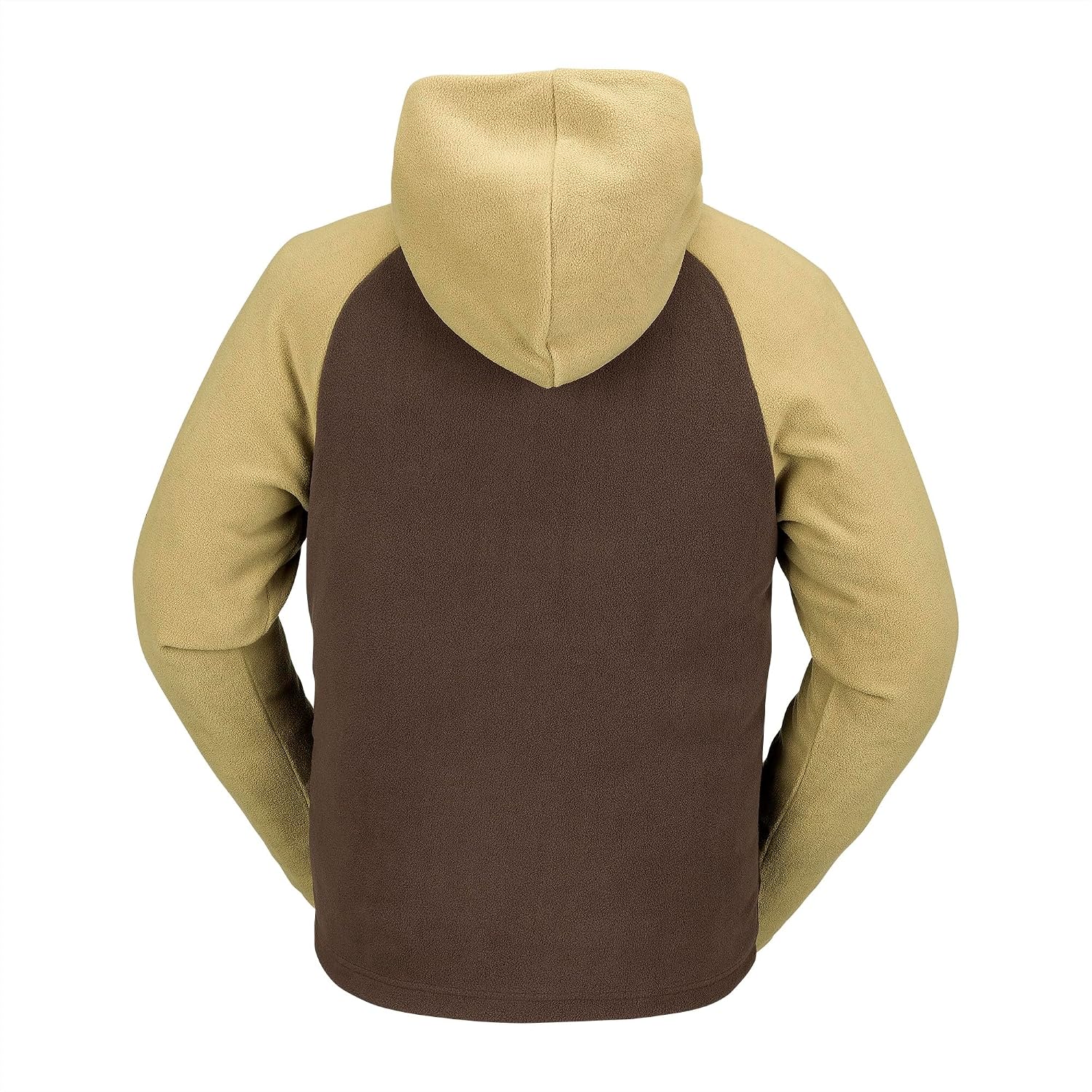 Volcom Men's Polar Fleece Hooded 12 Zip Snowboard Ski Baselayer Dark Khaki S4