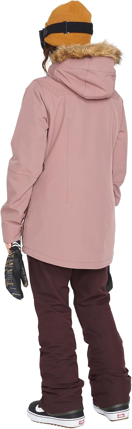 Volcom Women's Swift Bib Overall Snowpant Black Plum S3