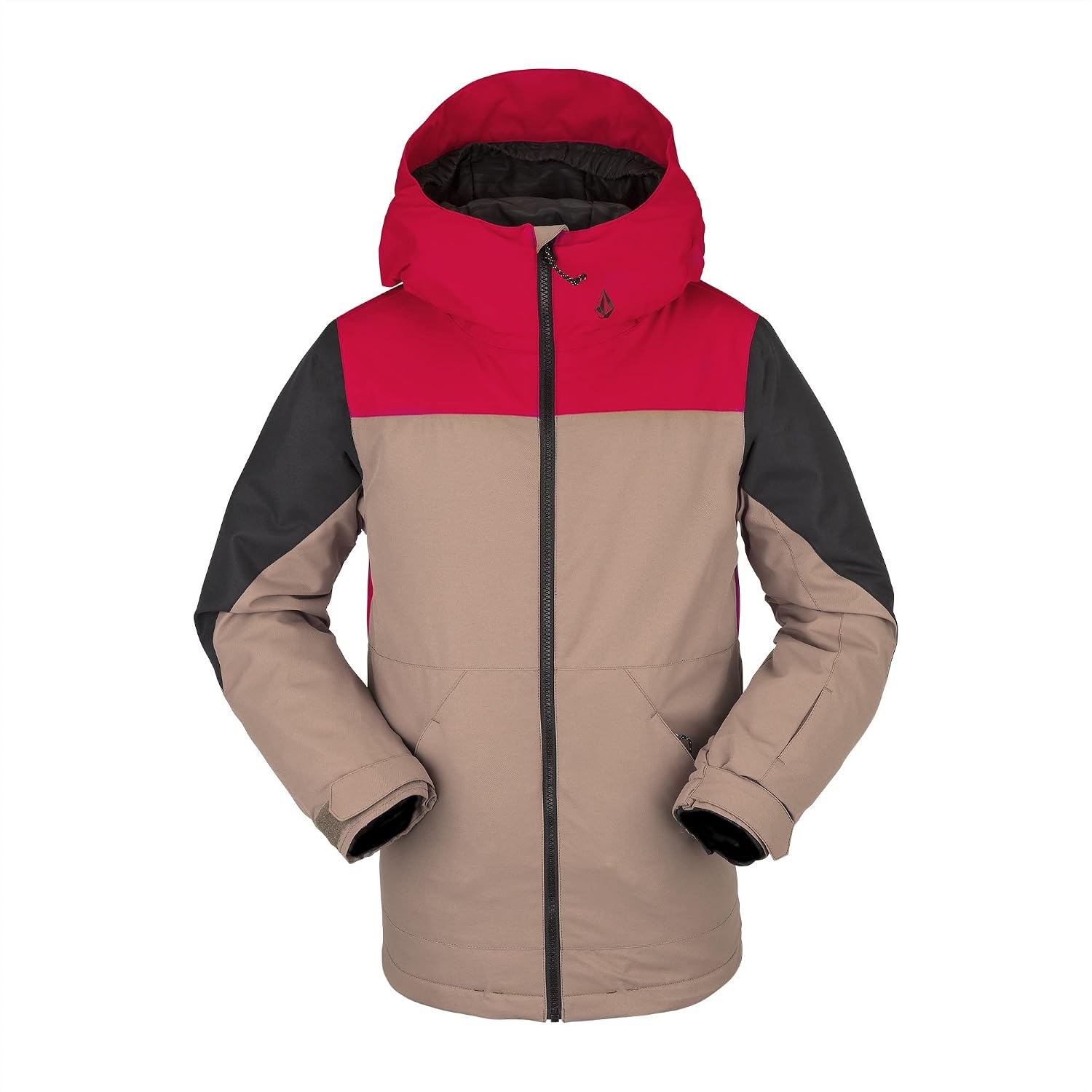 Volcom Boys' Vernon Insulated Snowboard Winter Jacket Red