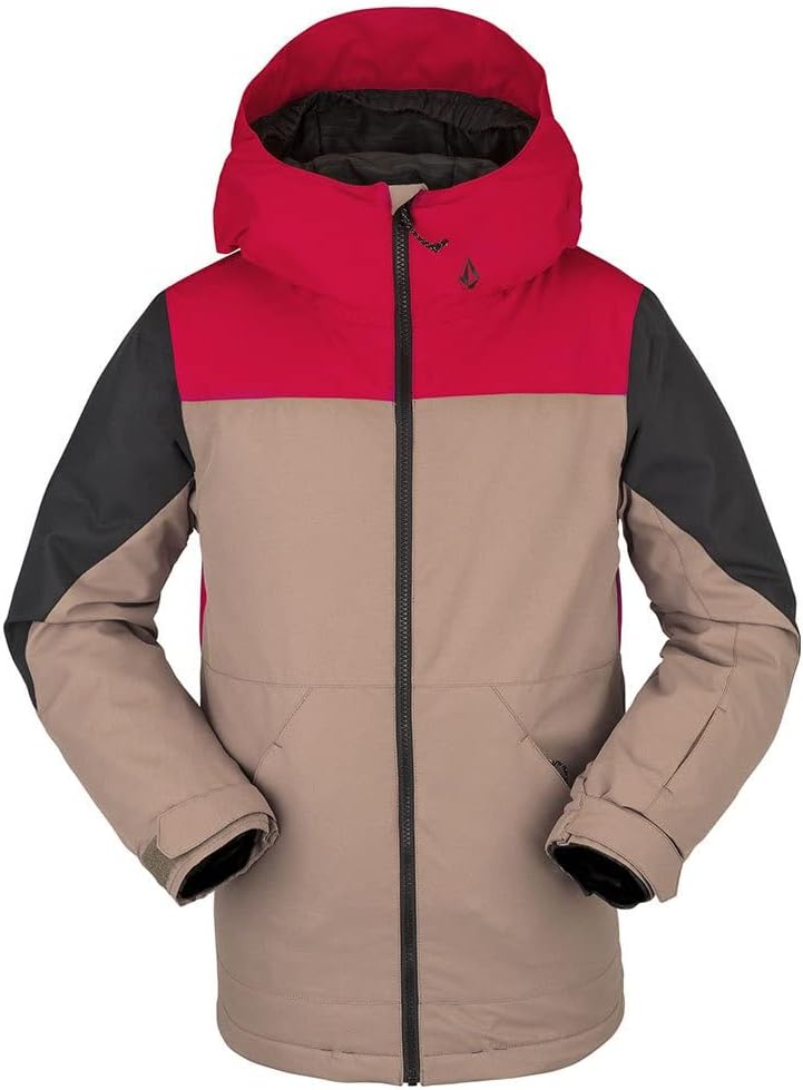 Volcom Boys' Vernon Insulated Snowboard Winter Jacket Red
