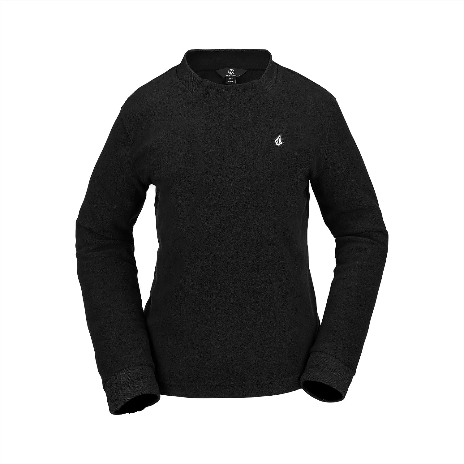 Volcom Women's Polar Fleece Crew Snowboard Sweatshirt Black S4