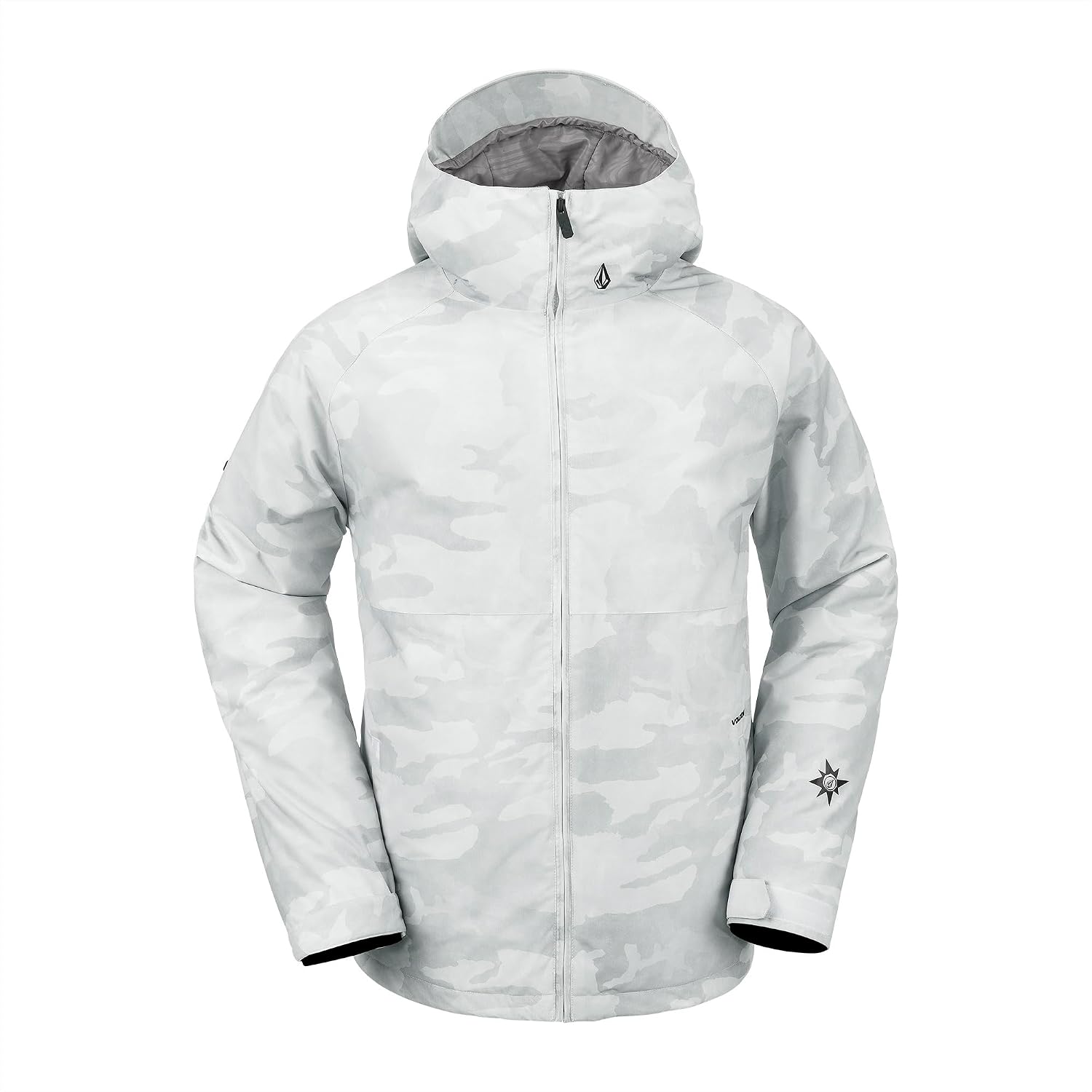 Volcom Men's 2836 Insulated Snowboard Jacket White Camo