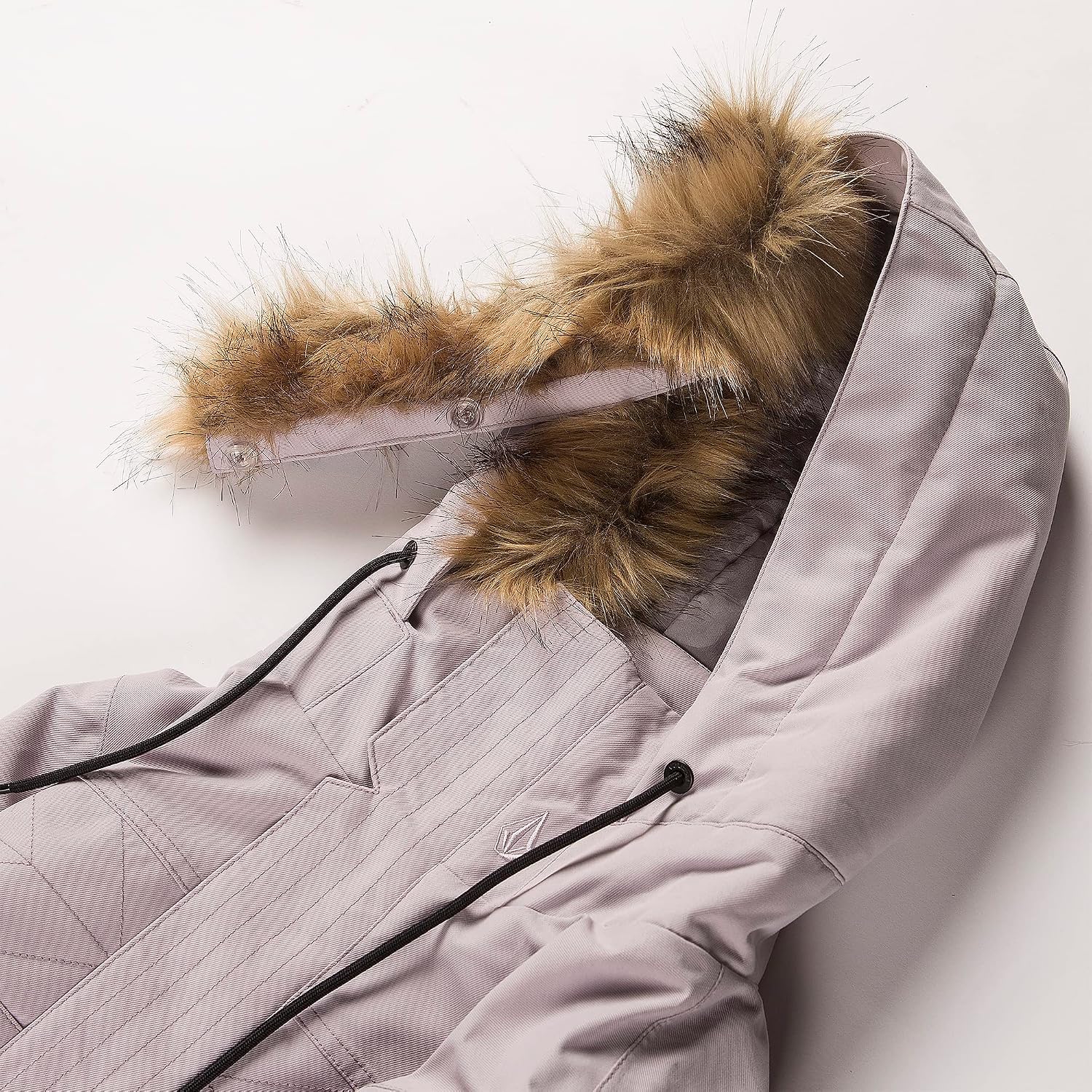 Volcom Women's Fawn Insulated Snowboard Ski Winter Hooded Jacket Amethyst Smoke S3