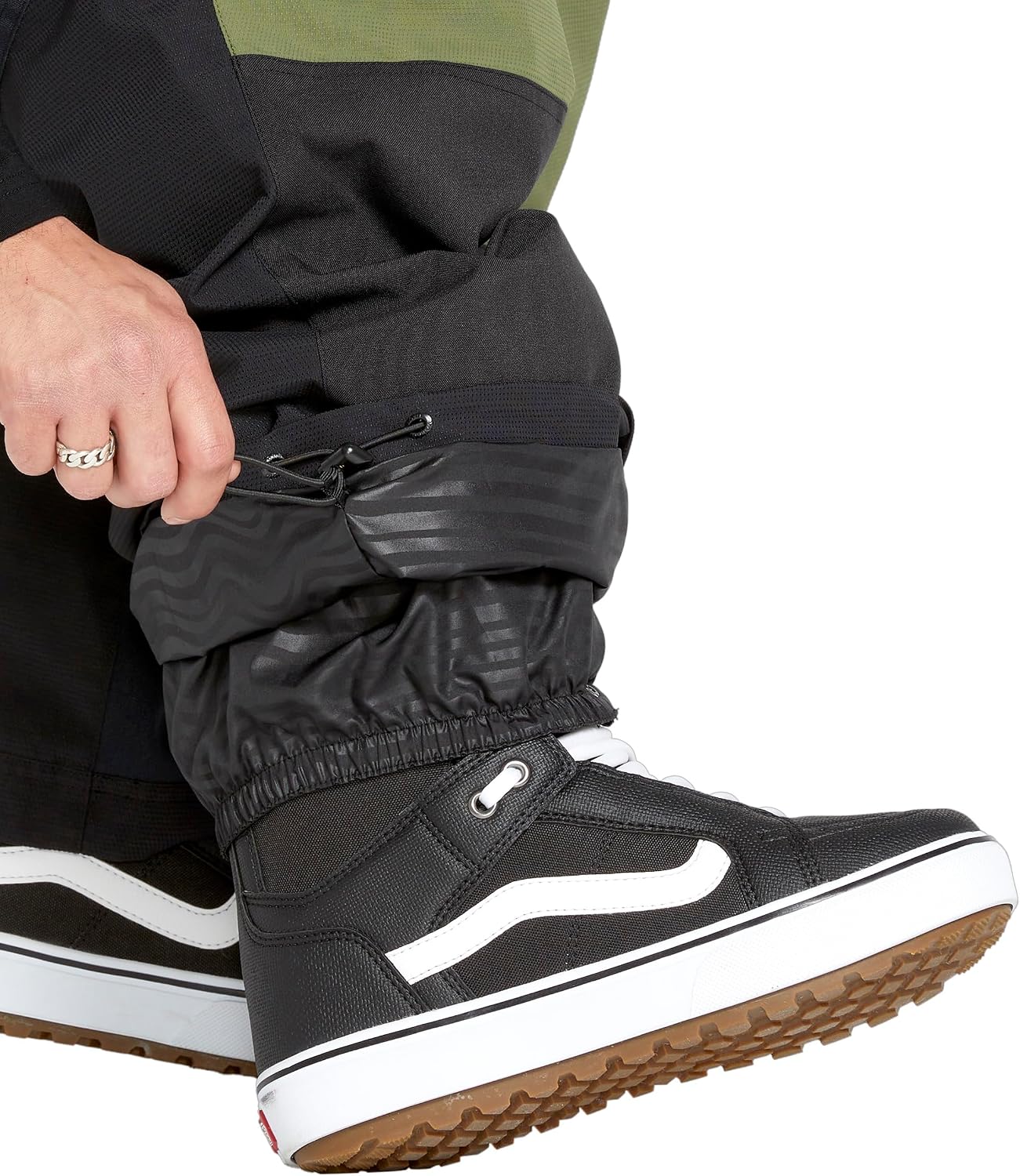Volcom Men's Nwrk Baggy Snowboard Pant – 10k Waterproof Breathable 2-layer Black Black