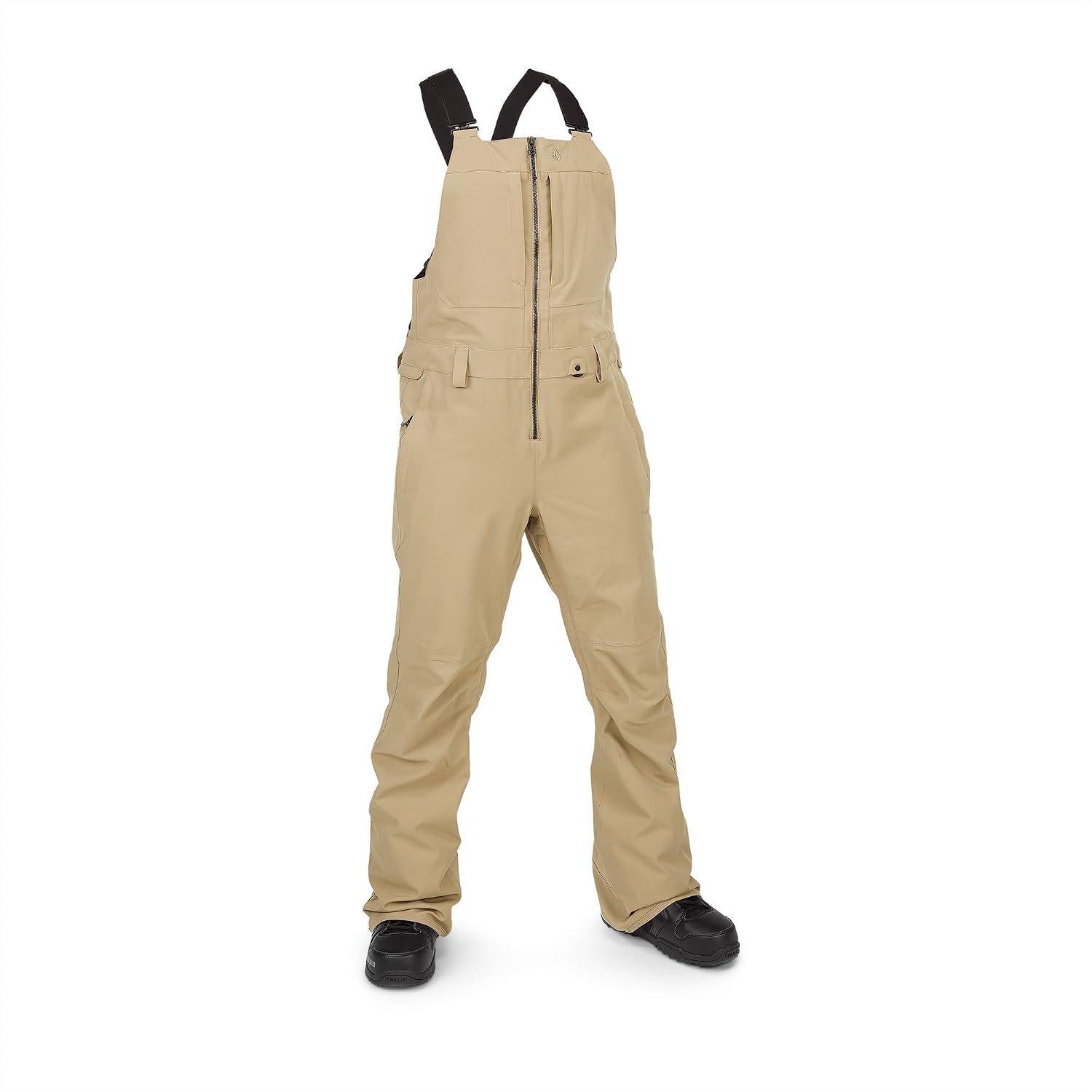 Volcom Women's Swift Bib Overall Snowpant Dark Khaki S4