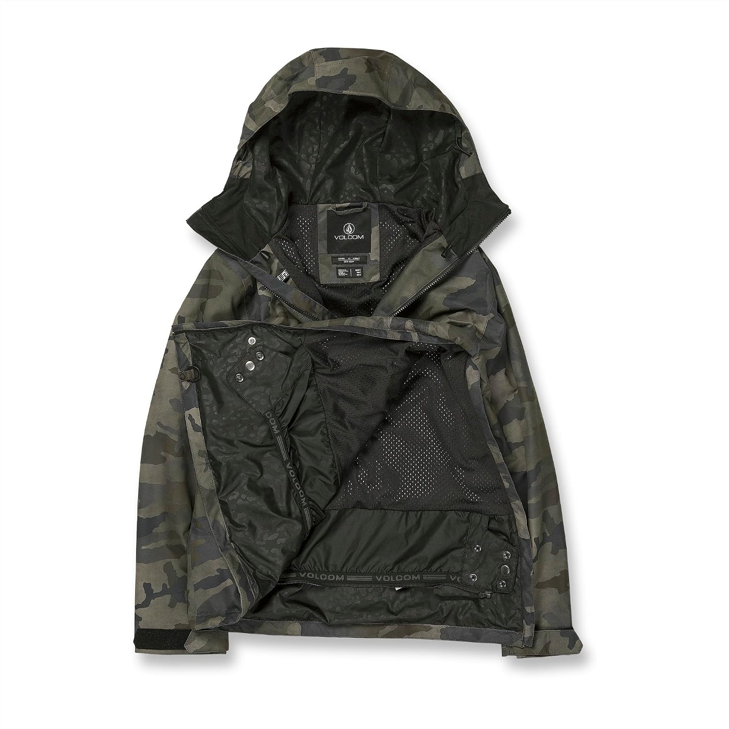 Volcom Women's Ashfield Anarok Snowboard Ski Jacket Cloudwash Camo S4