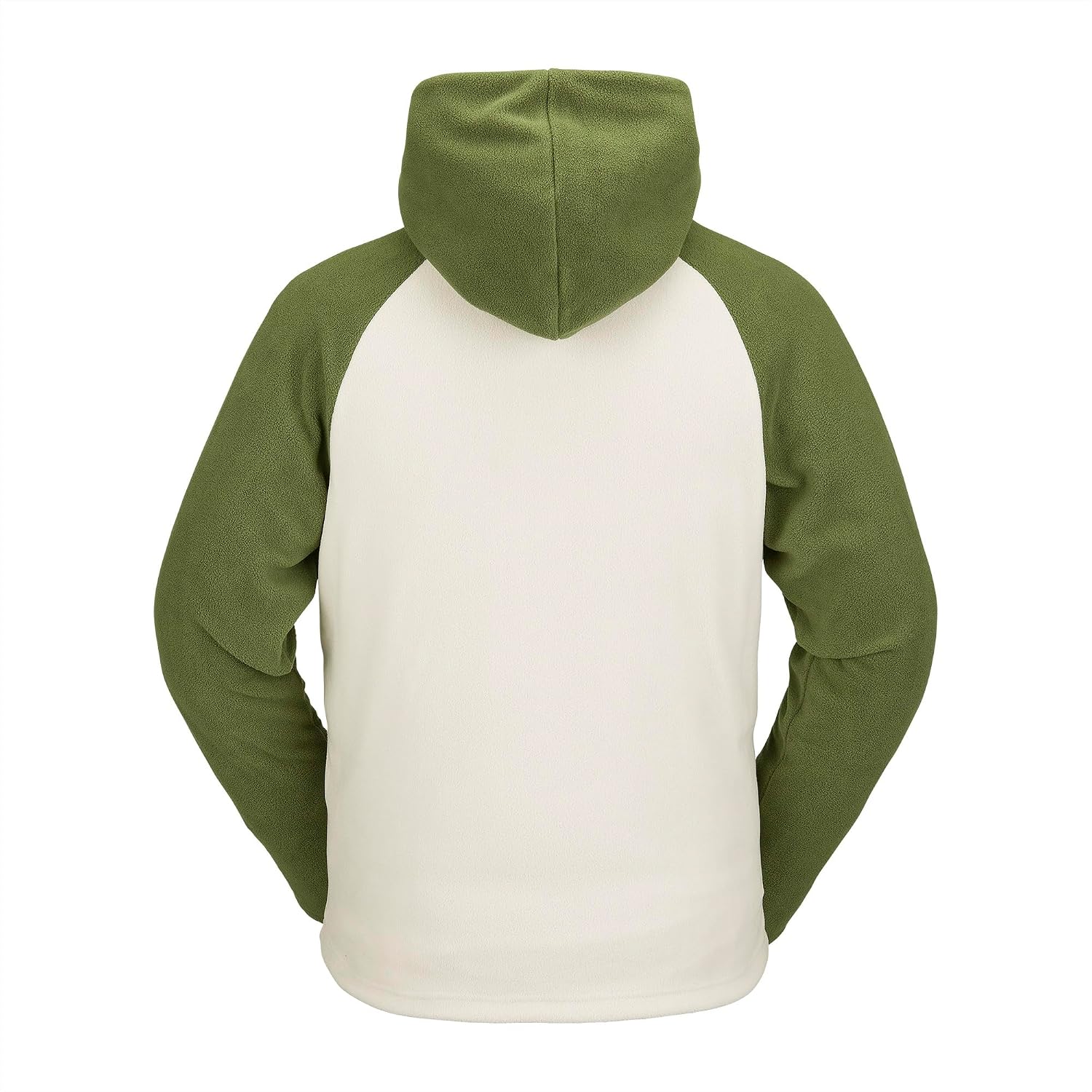Volcom Men's Polar Fleece Hooded 12 Zip Snowboard Ski Baselayer Military S4
