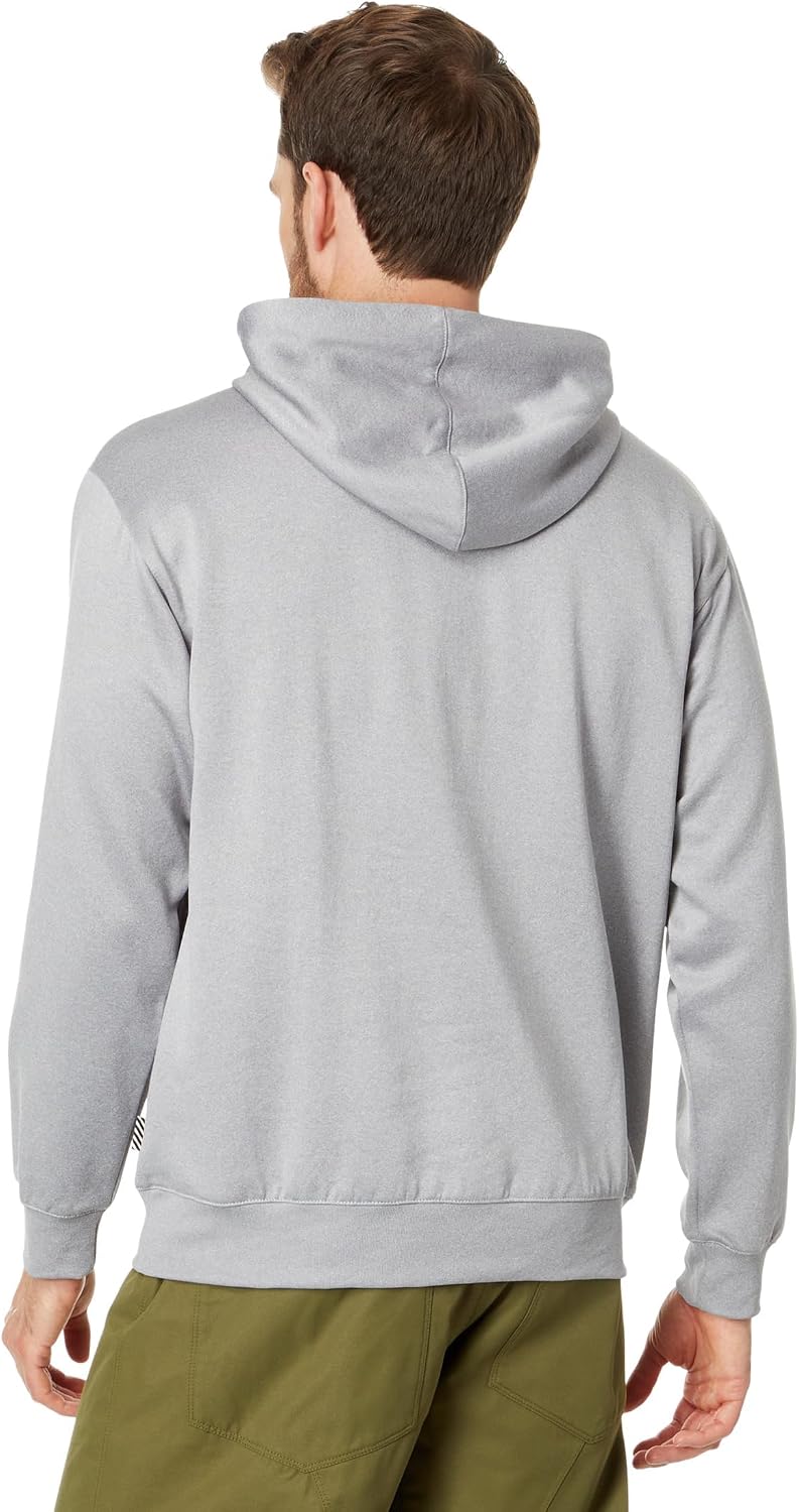 Volcom Men's Hydro Fleece Riding Hoodie – Water-repellent Sweatshirt With Storm Hood & Thumbholes Heather Grey S4